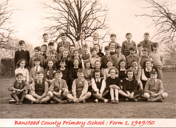 Banstead County Primary School 1949/50 Form 1